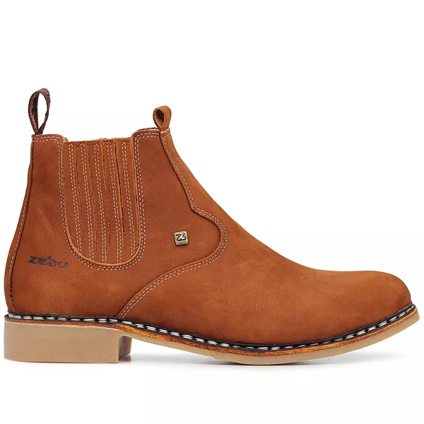Bota Texas Masculina Ortopédica Couro Legítimo: Conforto Raiz e Brindes