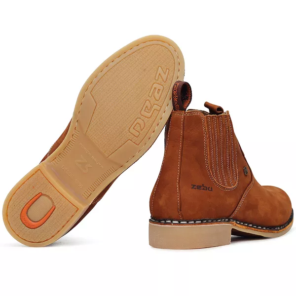 Bota Texas Masculina Ortopédica Couro Legítimo: Conforto Raiz e Brindes
